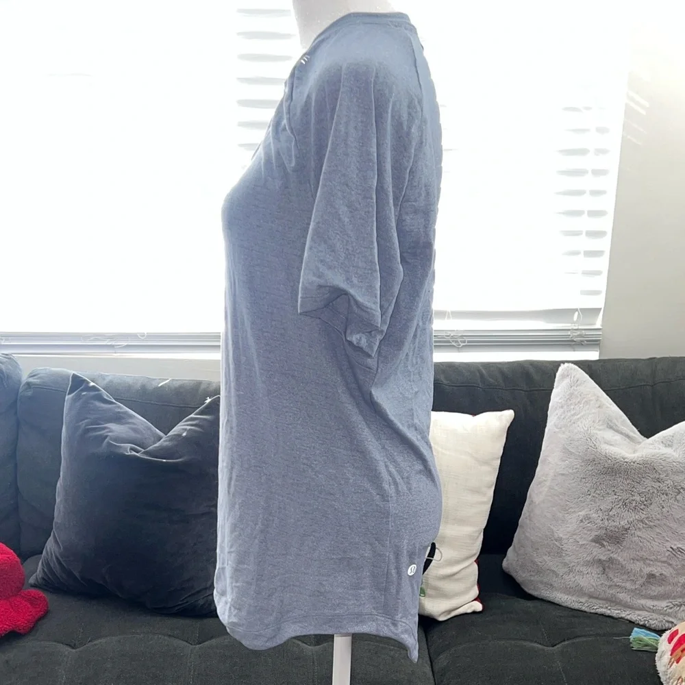 Lululemon Athletica Light Blue Short Sleeve Tee - Picture 4 of 12